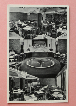 Postcard PC Bielefeld 1936 Fuerstenhof Dancing Hall Cafe Town architecture NRW